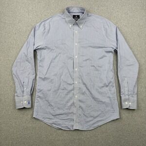 Psycho Bunny Shirt Mens 15.5 34/35 Blue Check Button Down Long Sleeve Preppy